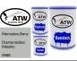 Preview: Mercedes-Benz, Diamantsilber Metallic, 9988: 500ml Lackdose + 500ml Klarlack + 250ml Härter - Set, von ATW Autoteile West.